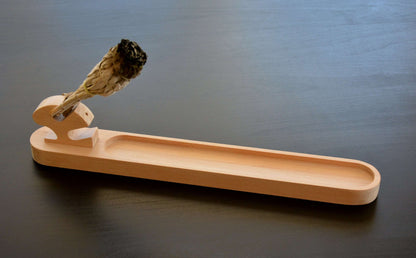 Smilkalų laikiklis. Universalus, modernaus dizaino, natūrali mediena.