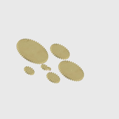Sprocket wheels set. Gear set. CNC routing, Laser cutting, 3D printing, Hand cut digital files: svg, dxf, pdf, jpg, stl