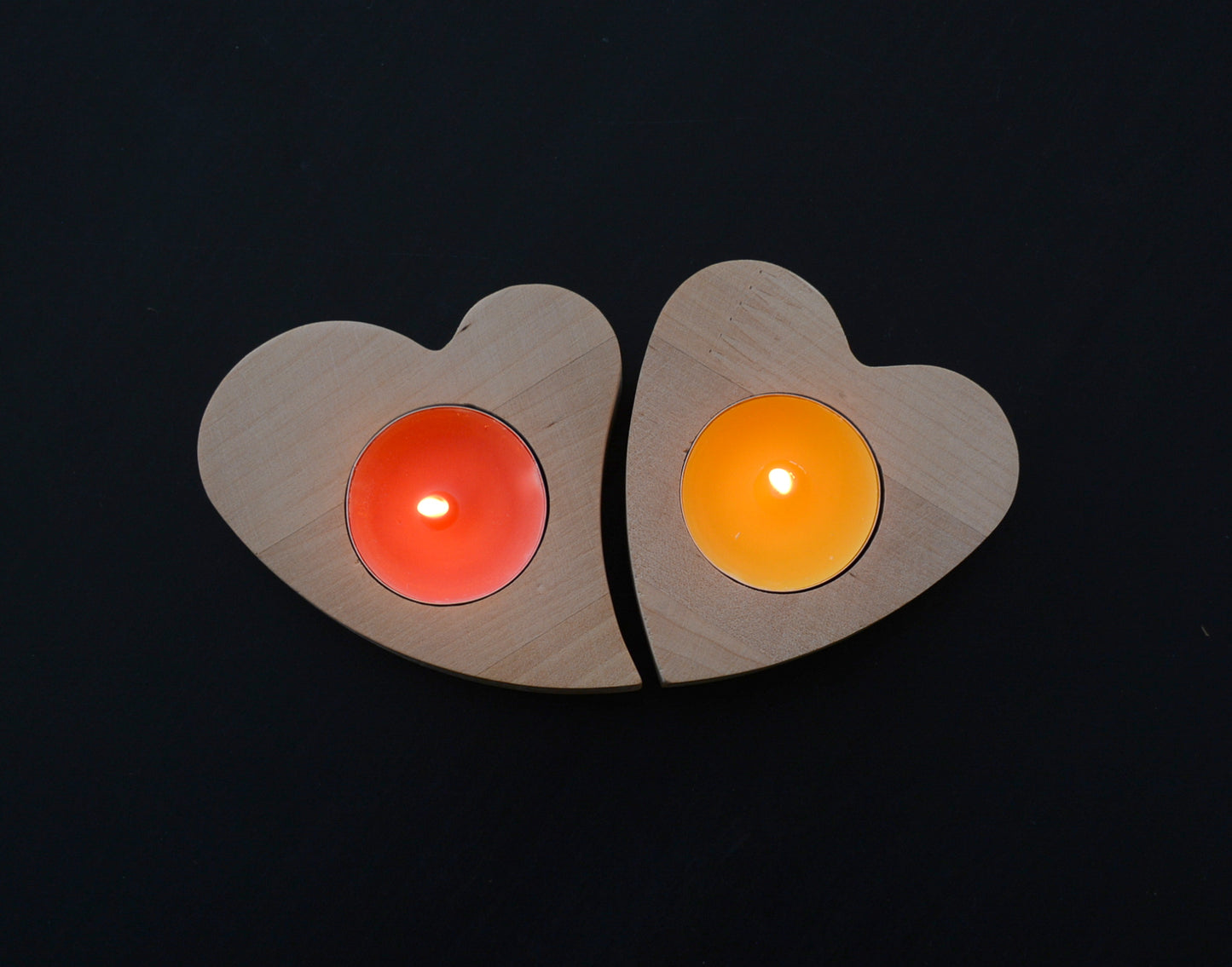 Arbatinės žvakidės - Širdutė (komplektas - 2vnt.)