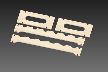 Modulinė, greito surinkimo vyno lentyna 19 cm. x 30 cm x 60 cm. (12 ir daugiau butelių).