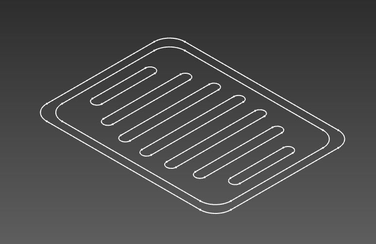 CNC router files - Soap dish. CNC files: svg, dxf, pdf, jpg