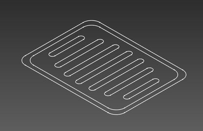 CNC router files - Soap dish. CNC files: svg, dxf, pdf, jpg