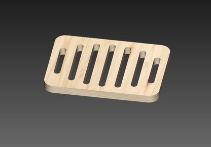 CNC router files - Soap dish. CNC files: svg, dxf, pdf, jpg